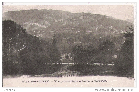 ST MARCEL 4 LA ROUGUIERE VUE PANORAMIQUE DE LA TERRASSE  1914 - Saint Marcel, La Barasse, Saintt Menet