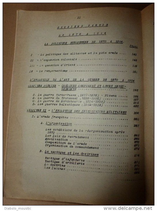 1926 Ecole militaire de Saint-Cyr: HISTOIRE MILITAIRE  1866 et 1870; De 1870 à 1914...Notre Histoire  c'est Notre Force