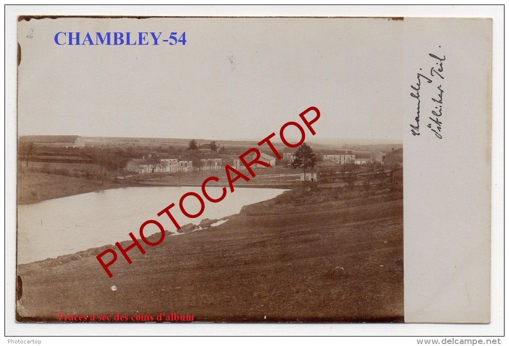 CHAMBLEY BUSSIERES-Panorama-Carte Photo Allemande-Guerre14-18-1WK-Militaria-Frankreich-France-54- - Chambley Bussieres