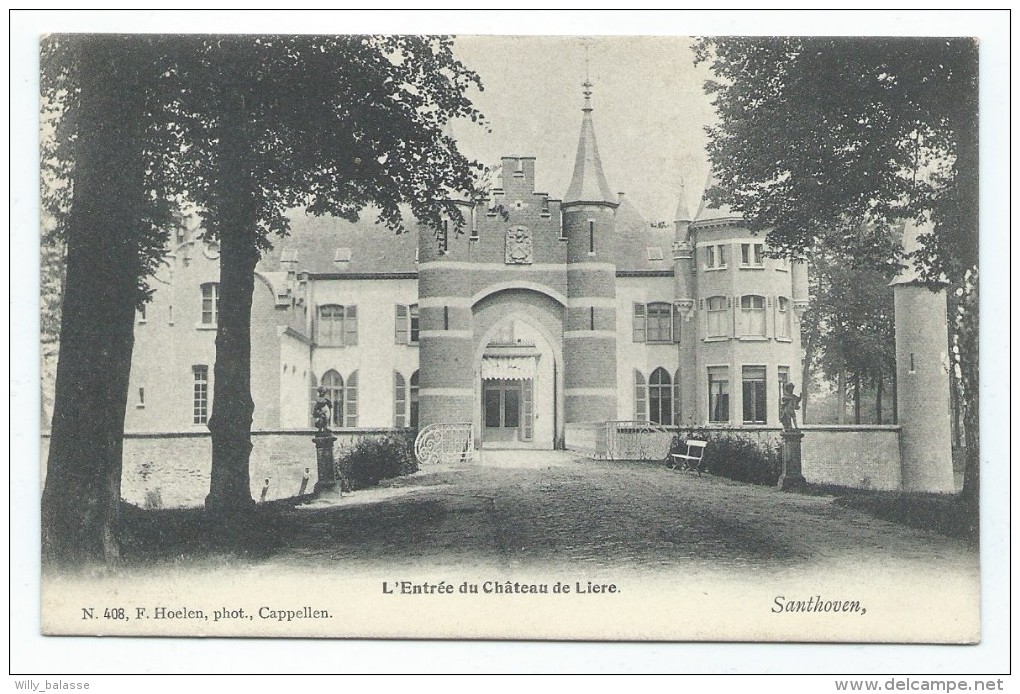 Carte Postale - ZANDHOVEN - SANTHOVEN - Entrée Du Château De Liere - CPA   // - Zandhoven