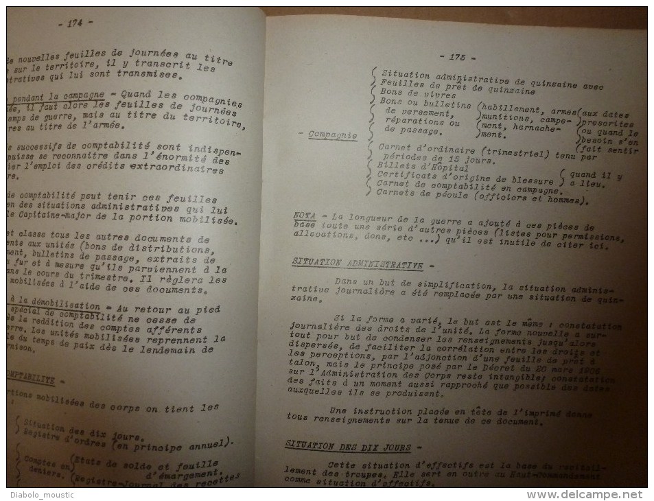 1926 Ecole militaire de Saint-Cyr: Cours d'ADMINISTRATION......Tout Prévoir pour un SEUL BUT : LA VICTOIRE