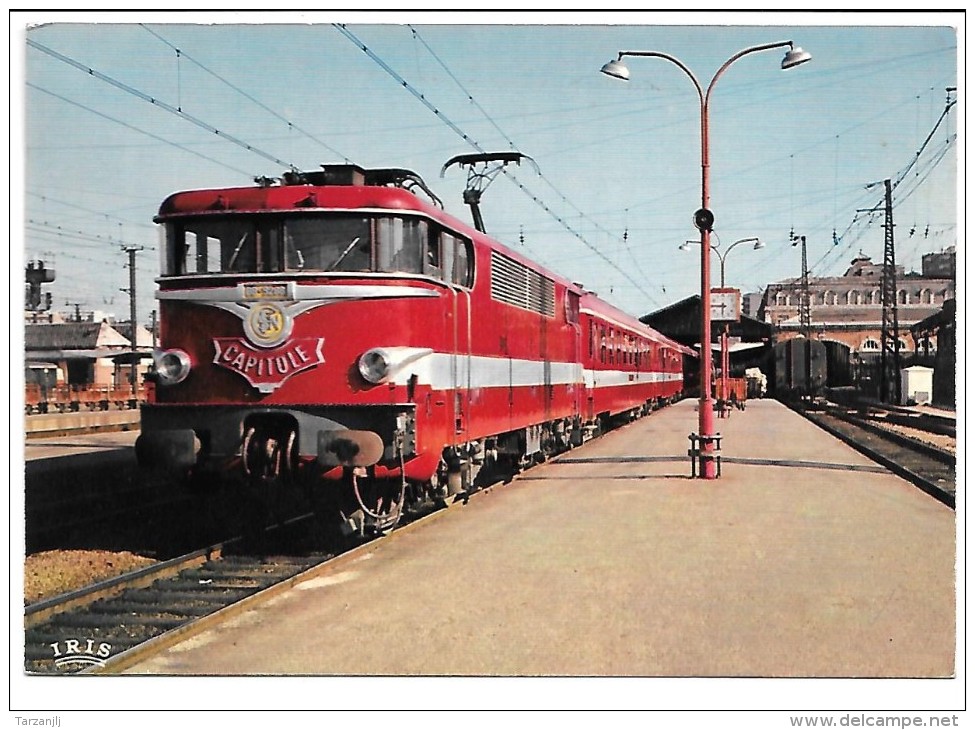 CPSM De Train Le Capitole Au Départ De Toulouse (locomotive BB 9368) - Trains