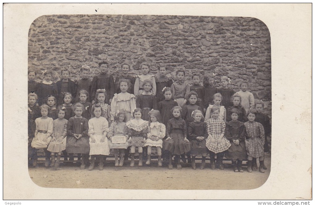 ORLY - Photo De Classe D' Ecole Des Filles En 1910 ( Carte Photo ) - Orly