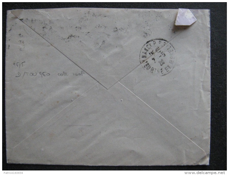 O.M. 96 -  TB Enveloppe, Affranchie Avec N° 193 . De Tours Pour Nancy ( 06/05/1926). - Maschinenstempel (Werbestempel)