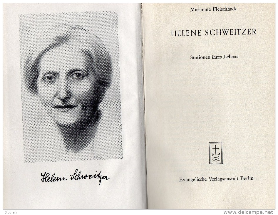 Fleischhack: Leben Von Helene Schweitzer&Deutschland Stamp BRD 830 DDR 1084/6 **/o 16€ Ehrung Nobelpreis Sets Of Germany - Biographies & Mémoirs