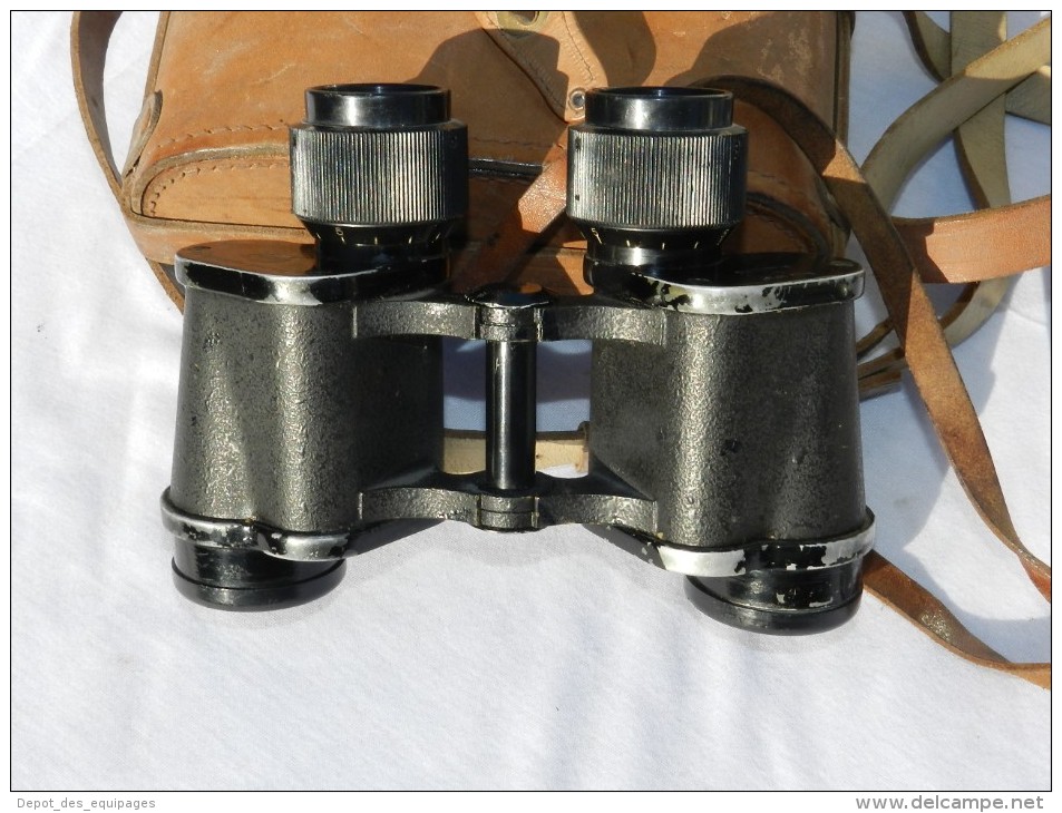 RARE  JUMELLES  MARINE  8 X 30  Modéle 1957 + étui Cuir  #.23 - Optics