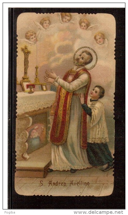 ST48  Santini, Image Pieuse, Holy Card - SAN ANDREA AVELLINO - Santini