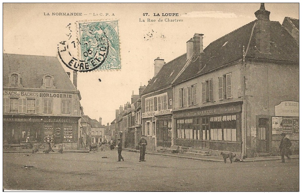 CPA - 28 - LA LOUPE - Rue De Chartres - ANIMATION - EURE Et LOIR  CENTRE - La Loupe