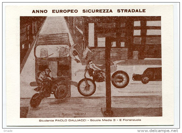 INTERO POSTALE CON PUBBLICITà PRIVATA SOVRASTAMPA CENTENARIO DELLA MOTOCICLETTA FIORENZUOLA D´ARDA ANNO 1986 - Postwaardestukken