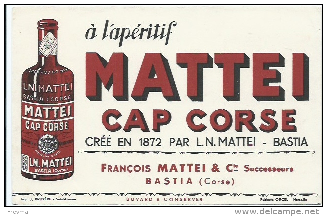 Buvard Mattei Cap Corse - Liqueur & Bière
