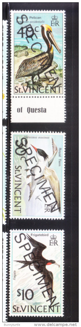 St Vincent 1974 Birds Specimen MNH - St.Vincent (...-1979)