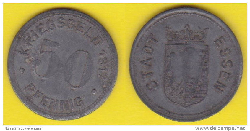 Germania Notgeld  50 Pfenning 1917 Stadt Essen - Monetari/ Di Necessità