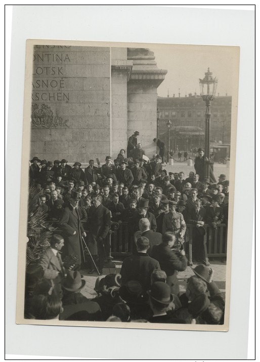 Roi De Suede Gustave V 5 Tombe Du Poilu Inconnu Photo Henri Manuel 1921 - Krieg, Militär