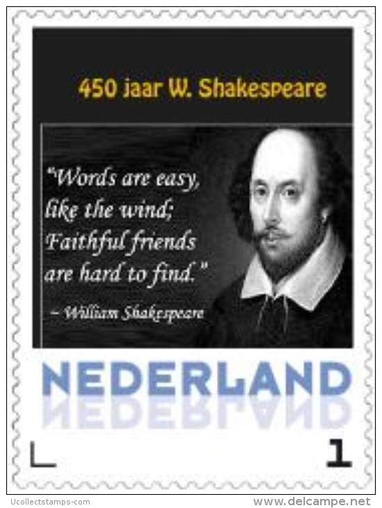 Nederland  2014  Shakespeare 3  Quote     Postfris/mnh/sans Charniere - Personnalized Stamps