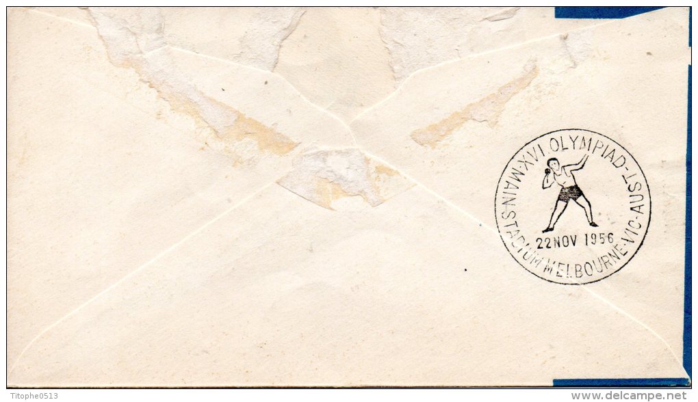 GRECE. Enveloppe Commémorative De 1956. J.O. De Melbourne. - Summer 1956: Melbourne