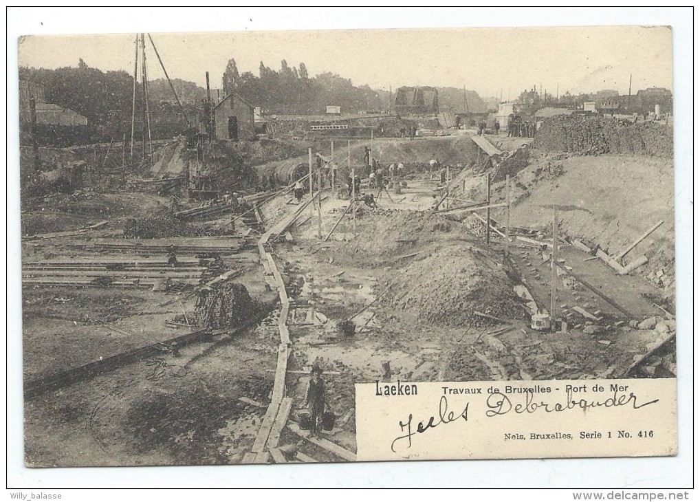 Carte Postale - LAEKEN - Travaux De Bruxelles  - Port De Mer - CPA  // - Laeken