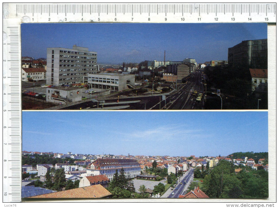 PIRMASENS  -  Blick Vom  Parkhausdeck  -     Stadtbaturm  -    - 2 Vues - Pirmasens