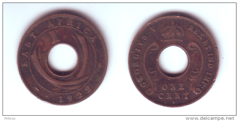 East Africa 1 Cent 1922 H - Colonie Britannique