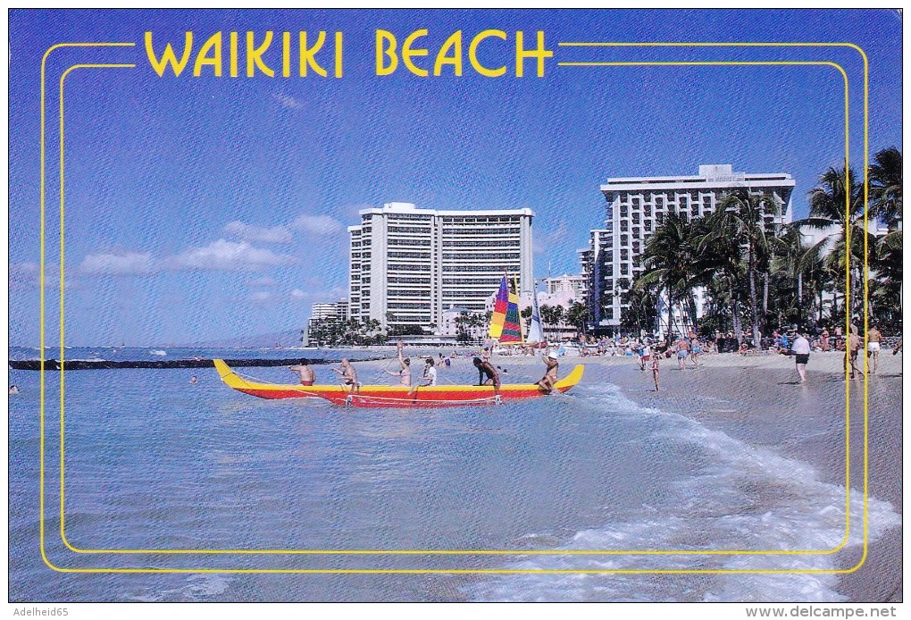 013P/ Waikiki Beach Hawaii, Cano Canoe - Oahu