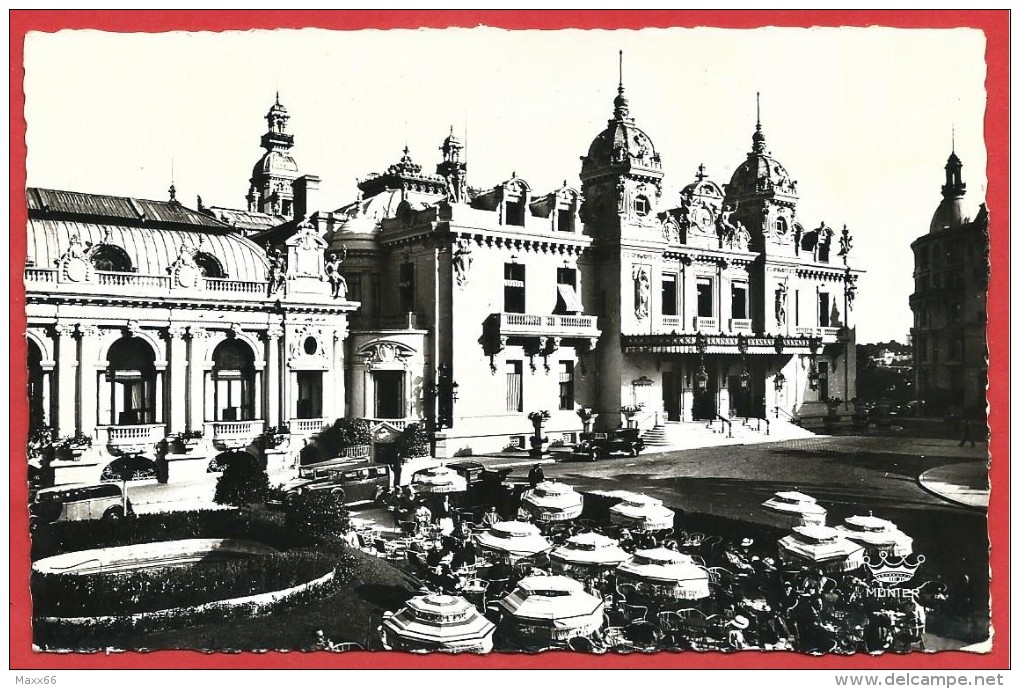 CARTOLINA VG MONTECARLO - Monaco - Le Casinò - 9 X 14 - ANNULLO 1957 TARGHETTA - Monte-Carlo