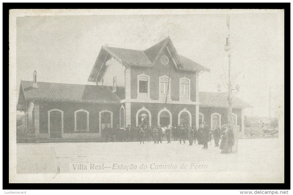 VILA REAL -ESTAÇÃO DOS CAMINHOS DE FERRO ( Ed. A. Pinheiro)carte Postale - Vila Real