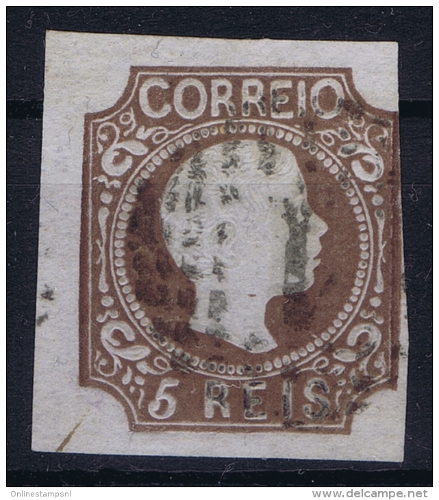 Portugal:  1856 YV Nr 9     Mi Nr 9c  Used Schwarzbraun  Signed/ Signé/signiert/ Approvato - Oblitérés