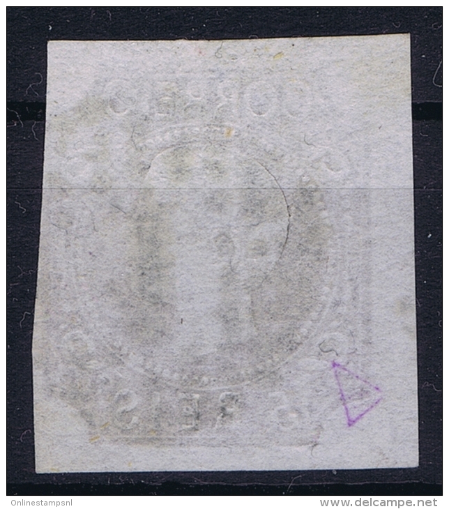 Portugal:  1856 YV Nr 9     Mi Nr 9c  Used Schwarzbraun  Signed/ Signé/signiert/ Approvato - Used Stamps