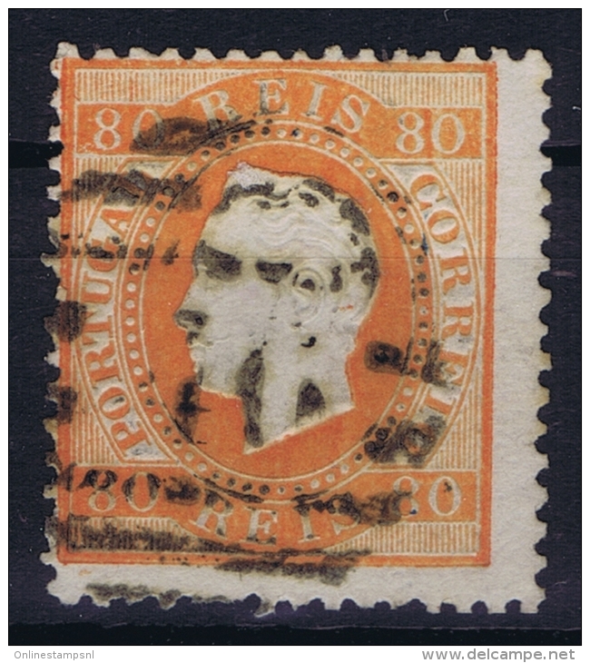 Portugal:  1870 YV Nr 43  Perfo 12.50 Mi Nr 40 Used - Gebruikt