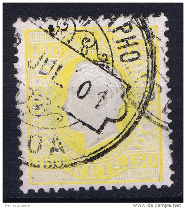 Portugal:  1870 YV Nr 47 Perfo 12.50 Mi Nr 49 Used - Gebruikt