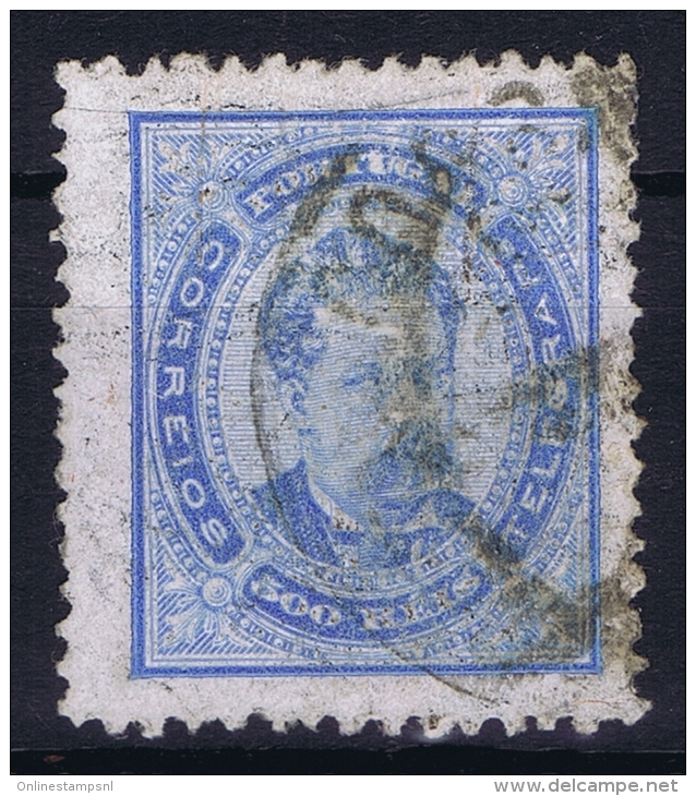 Portugal:  1882 YV Nr 63  Used Signed/ Signé/signiert/ Approvato  Brun - Oblitérés