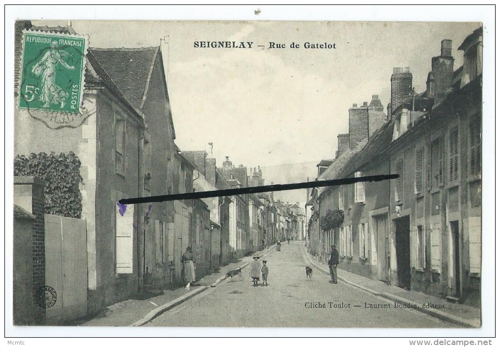 CPA - Seignelay - Rue De Gatelot - Seignelay