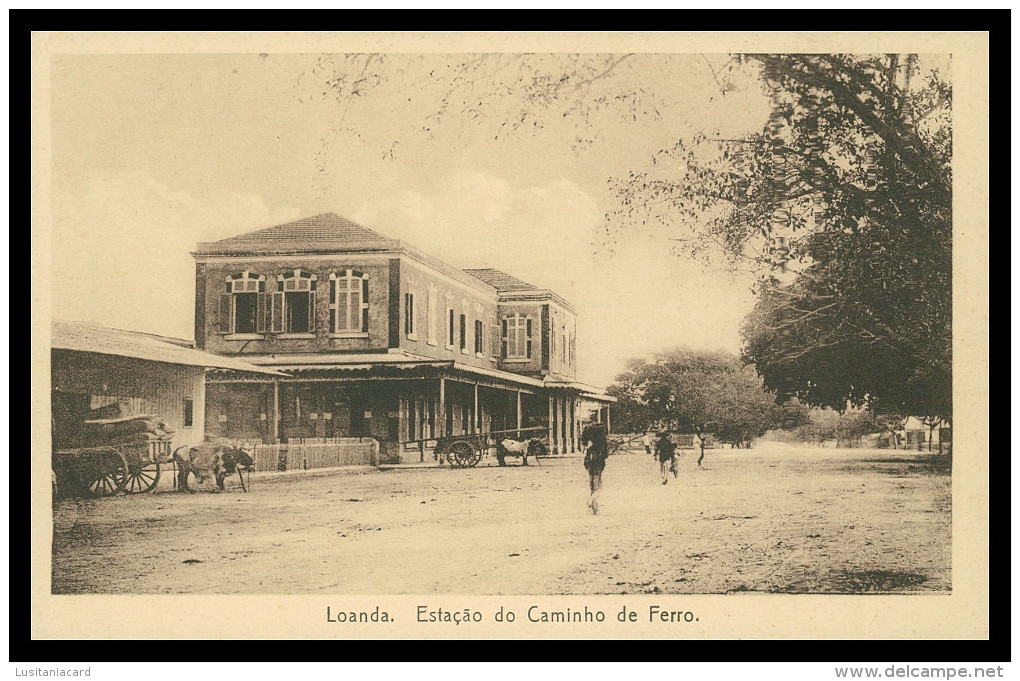 ANGOLA - LUANDA - ESTAÇÃO DOS CAMINHOS DE FERRO( Ed. Carvalho & Freitas  Lda) Carte Postale - Angola