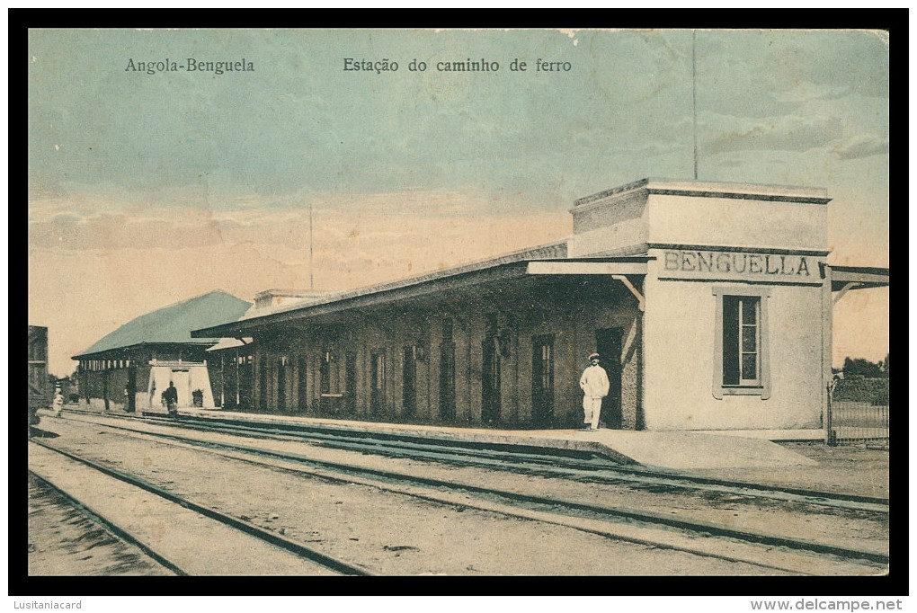 ANGOLA - BENGUELA - ESTAÇÃO DOS CAMINHOS DE FERRO  Carte Postale - Angola