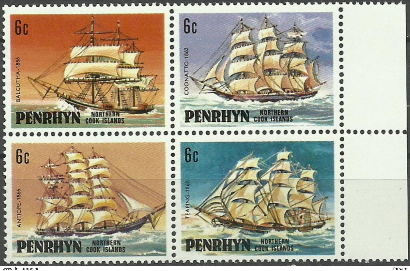 PENRHYN..1981..Michel # 185-188...MNH. - Penrhyn