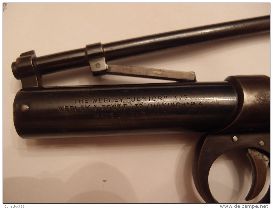 Webley & Scott England Junir 177 Pistolet à Air Comprimée à Plomb - Autres & Non Classés
