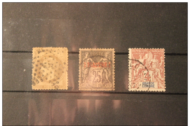 LOW START NO RESERVE FRANCE 3 CLASSIC COLONIE STAMPS SEE SCAN - Napoléon III.