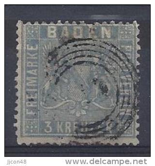 Germany (Baden) 1860-1861  (o)  Mi.10b  (gepruft-Flemming BPP) See Scan - Autres & Non Classés