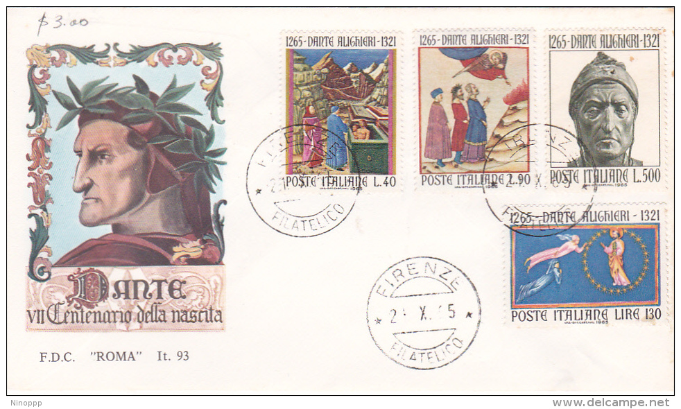 Italy 1965 Dante  FDC - FDC