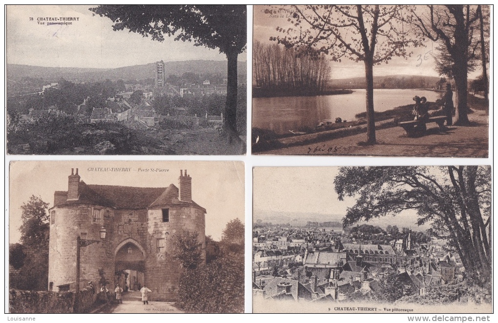 Lot  DE  16   CPA  &  4  CPSM  DE  CHÂTEAU-THIERRY    - Toutes Scanées - 5 - 99 Cartes