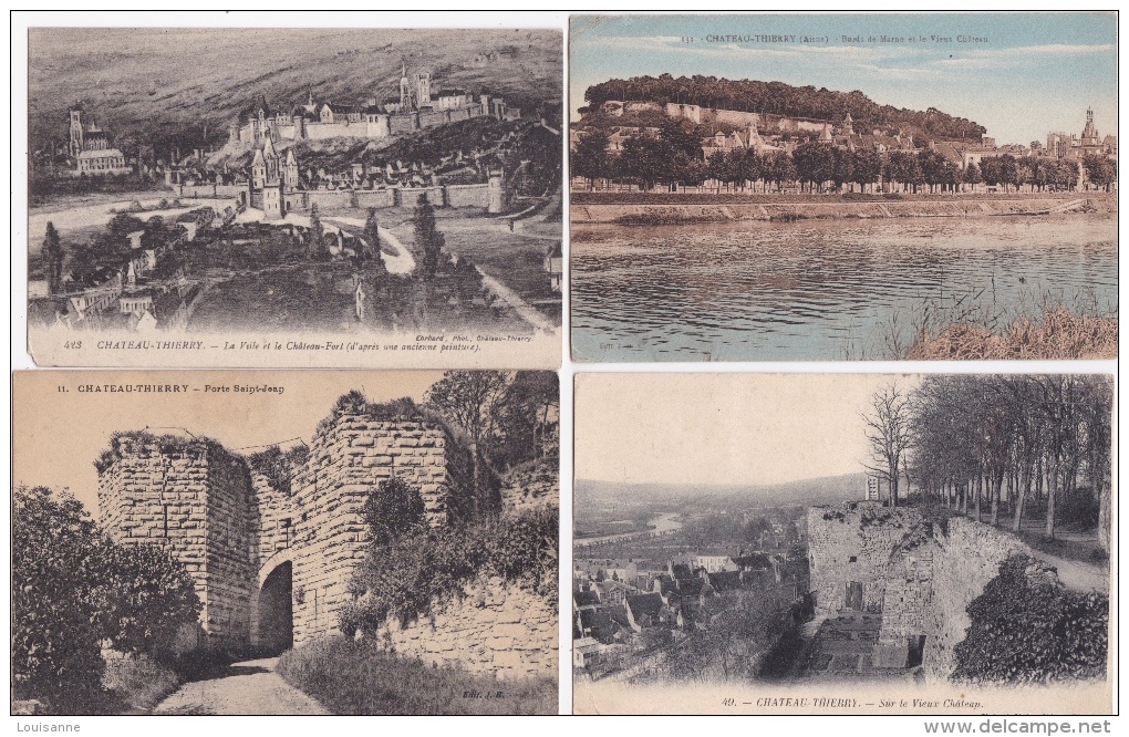 Lot  DE  16   CPA  &  4  CPSM  DE  CHÂTEAU-THIERRY    - Toutes Scanées - 5 - 99 Cartes