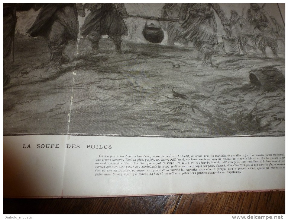 1915 GUERRE: Intervention du JAPON;Au BOIS LE PRÊTRE;La soupe; RIVESALTES;Bar-sur-Aube;B enoit-XV;Volontaires POLONAIS