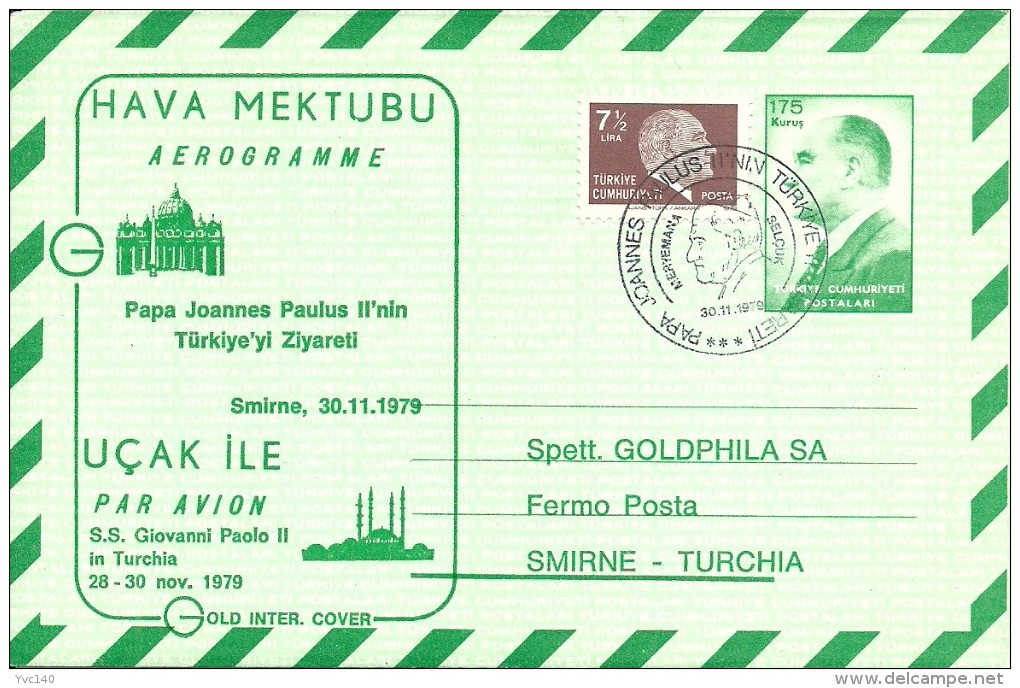 Turkey; 1963 Postal Stationery (Aerogram) - Interi Postali