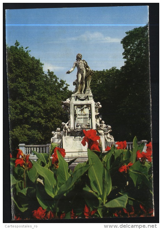 Wien-vienna-mozart Monument-unused,perfect Shape - Grinzing