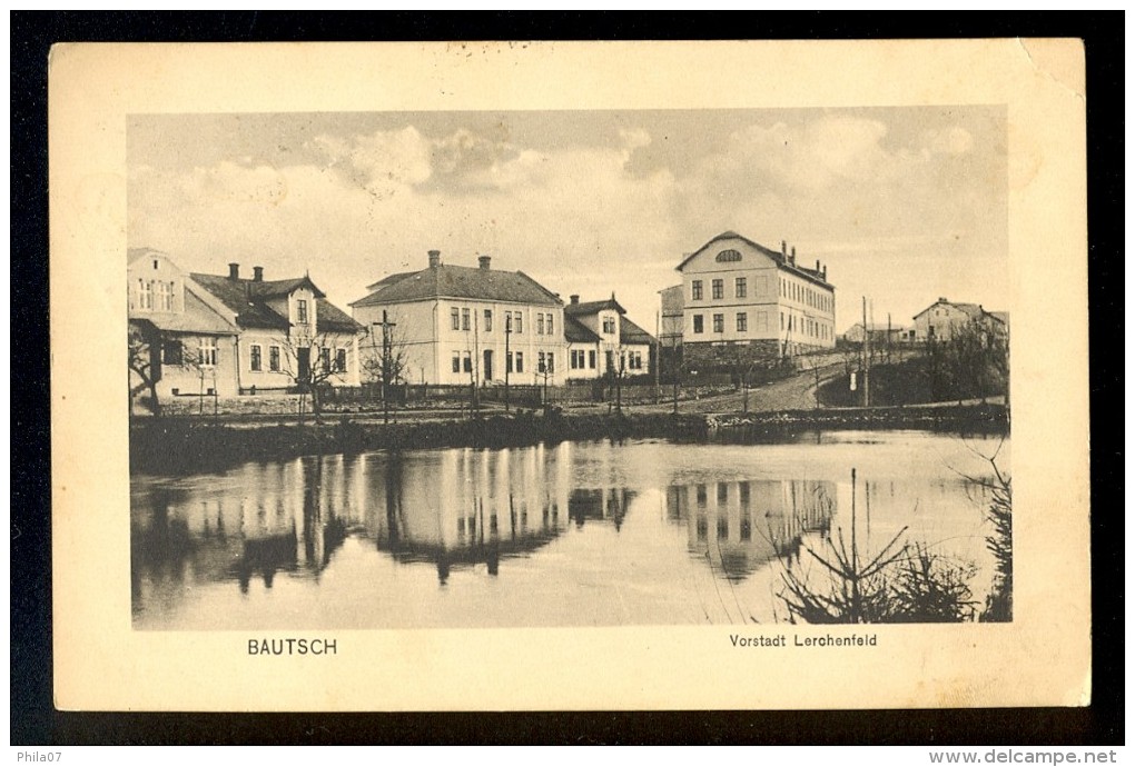 Bautsch / Vorstadt Larchenfeld ------ Postcard Traveled - Tsjechië