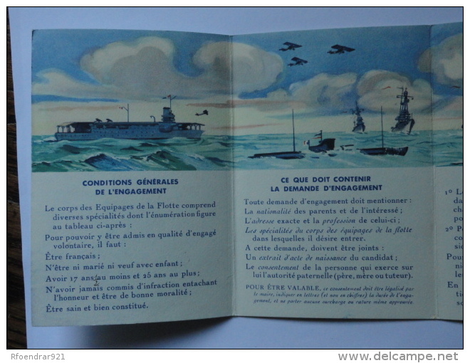 Dépliant SOYEZ MARINS.MARINE NATIONALE (V.4 Clichés) - Documents