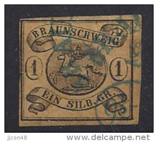 Germany (Braunschweig)  1853-56  (o)  Mi.6  (signed See Scans+discription) - Brunswick