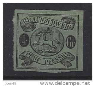 Germany (Braunschweig)  1861-63  (*)  MNG  Mi.10B  (signed See Scans) - Braunschweig