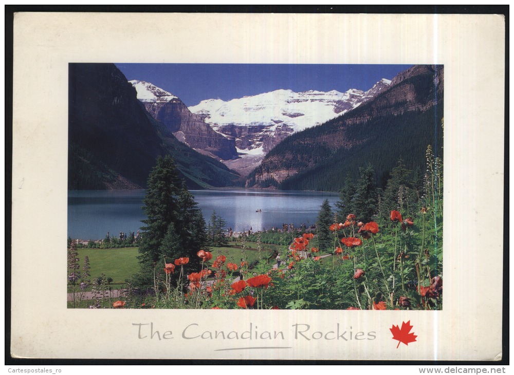 Lake Louise-Victoria Glacier-canadian Rockies-circulated,perfect Condition - Lac Louise