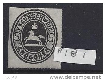 Germany (Braunschweig)  1865  (*)  MH  Mi. PF 17 I  (same As PF 18 I) - Brunswick