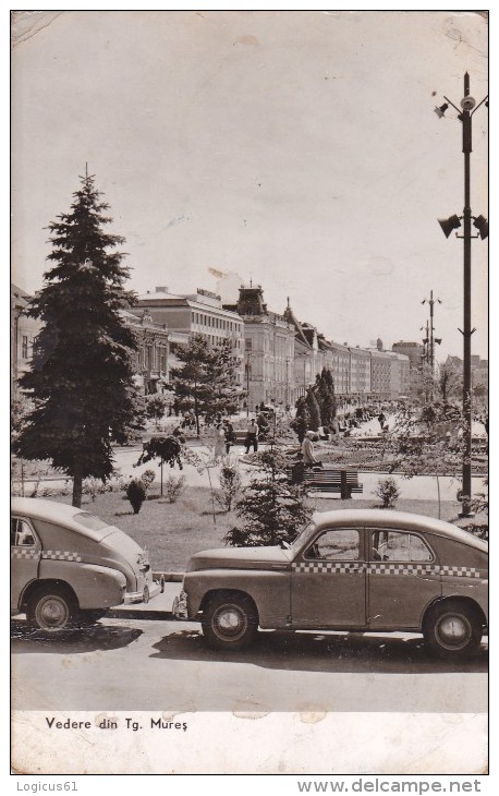 CARS"TAXI"IN TARGU-MURES CITY ,POSTCARD FOR COLLECTION,ROMANIA - Taxis & Fiacres